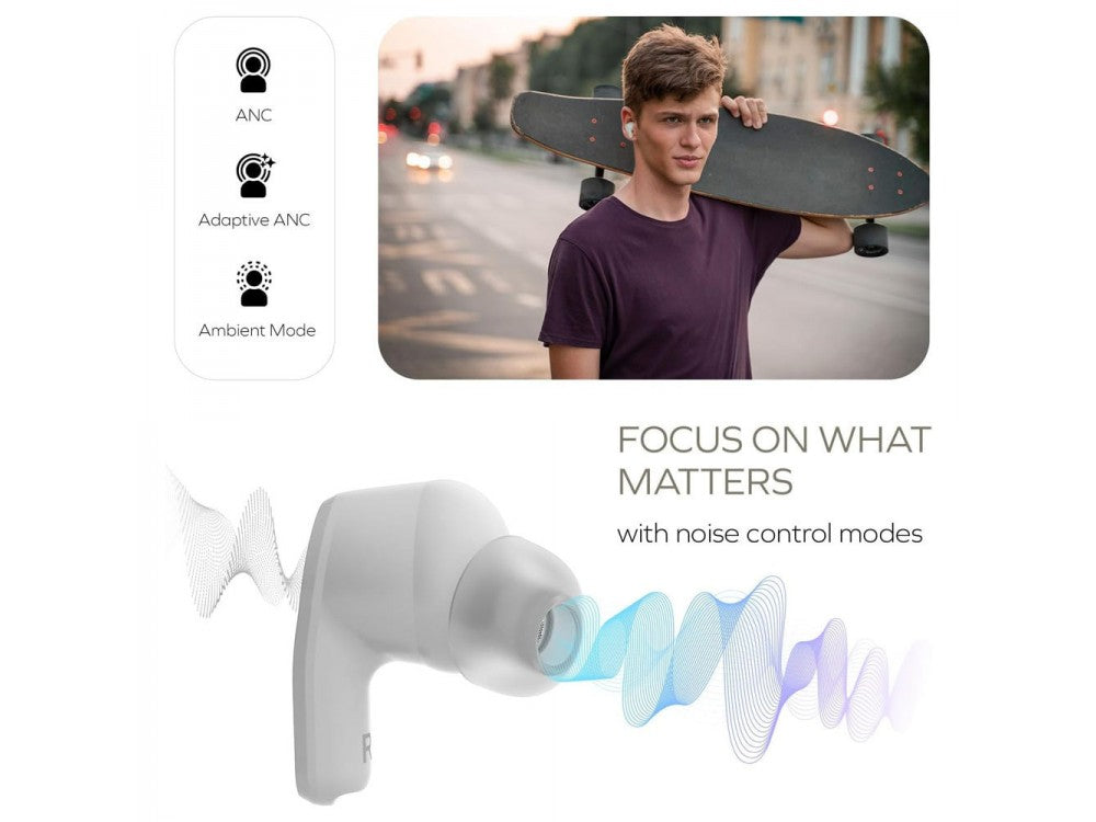 Creative Zen Air SXFI True Wireless Earbuds – ANC, Super X-Fi Spatial Audio, White – view 3