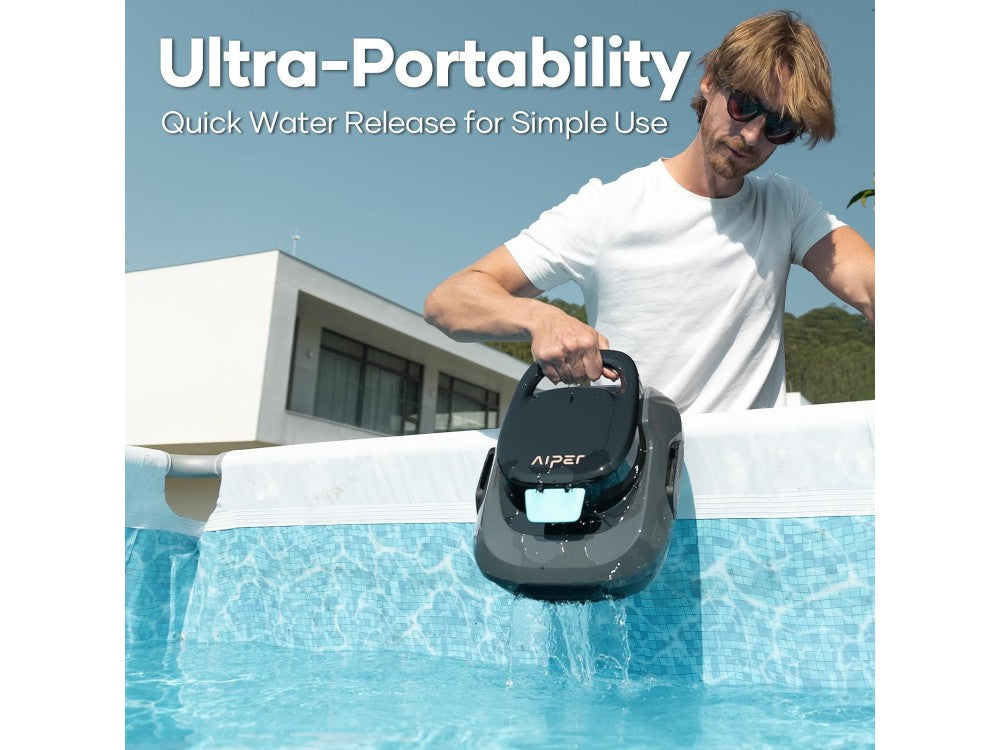 AIPER Scuba SE Cordless Robotic Pool Cleaner – Up to 80m², 90 Minutes Battery, Auto-Parking – view 3