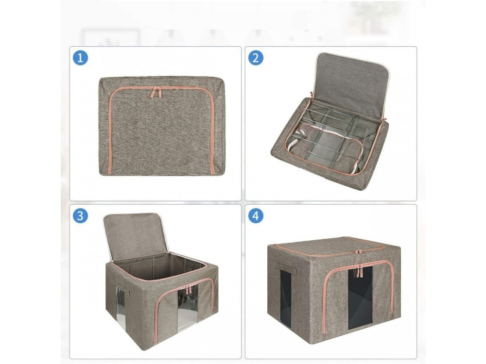 AJ Clothes Storage Organizer Bag 101L – 62x43x38cm, Grey – view 3