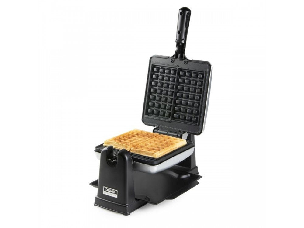 DOMO DO9272W Rotating Waffle Maker 1400W – 2 Belgian Waffles, Non-Stick, Cool Touch Handles – view 3