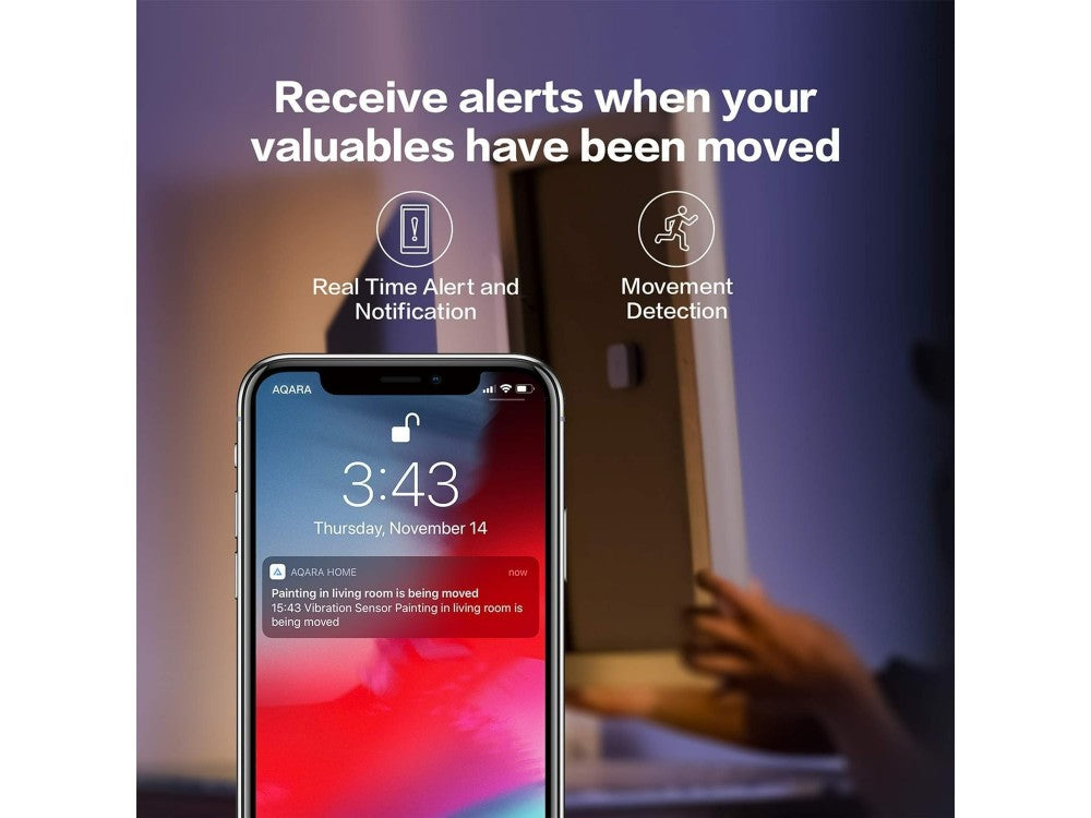 Aqara Vibration Sensor Zigbee – Wireless Battery, Apple HomeKit, CR2032 – view 4