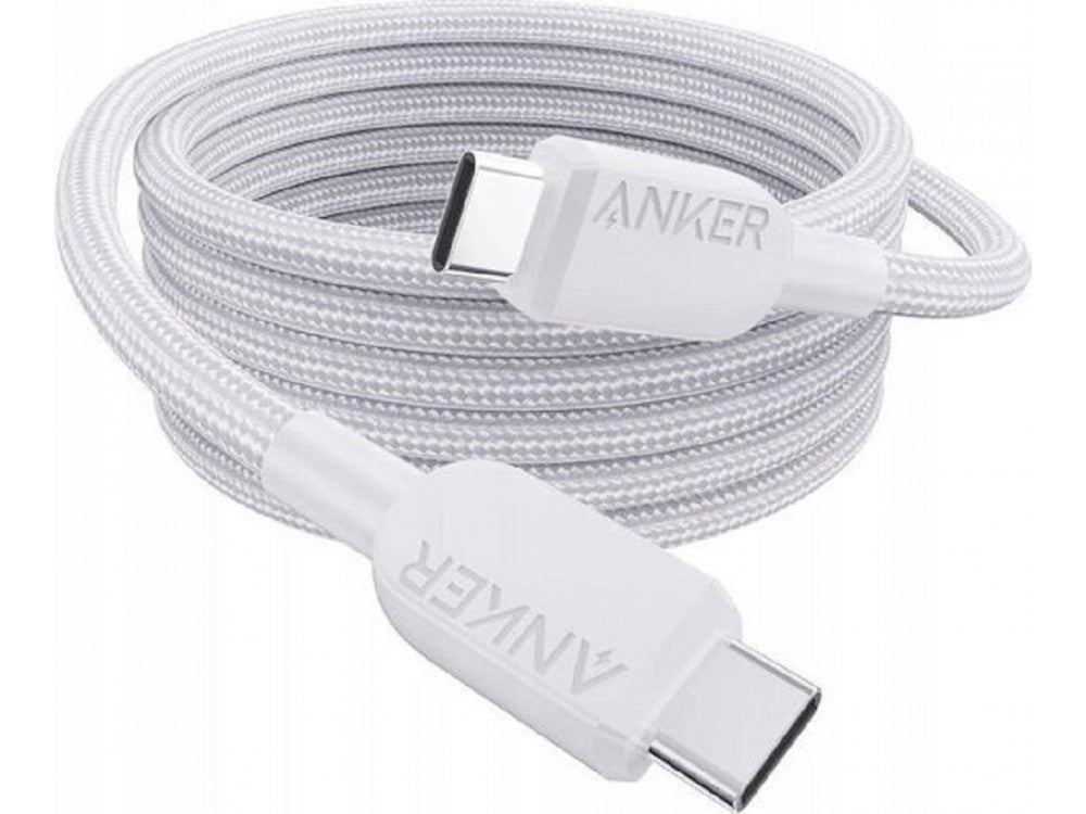Anker 310 USB-C to USB-C Cable 0.9m – 240W, USB-IF Certified, Nylon Braided, White – view 4