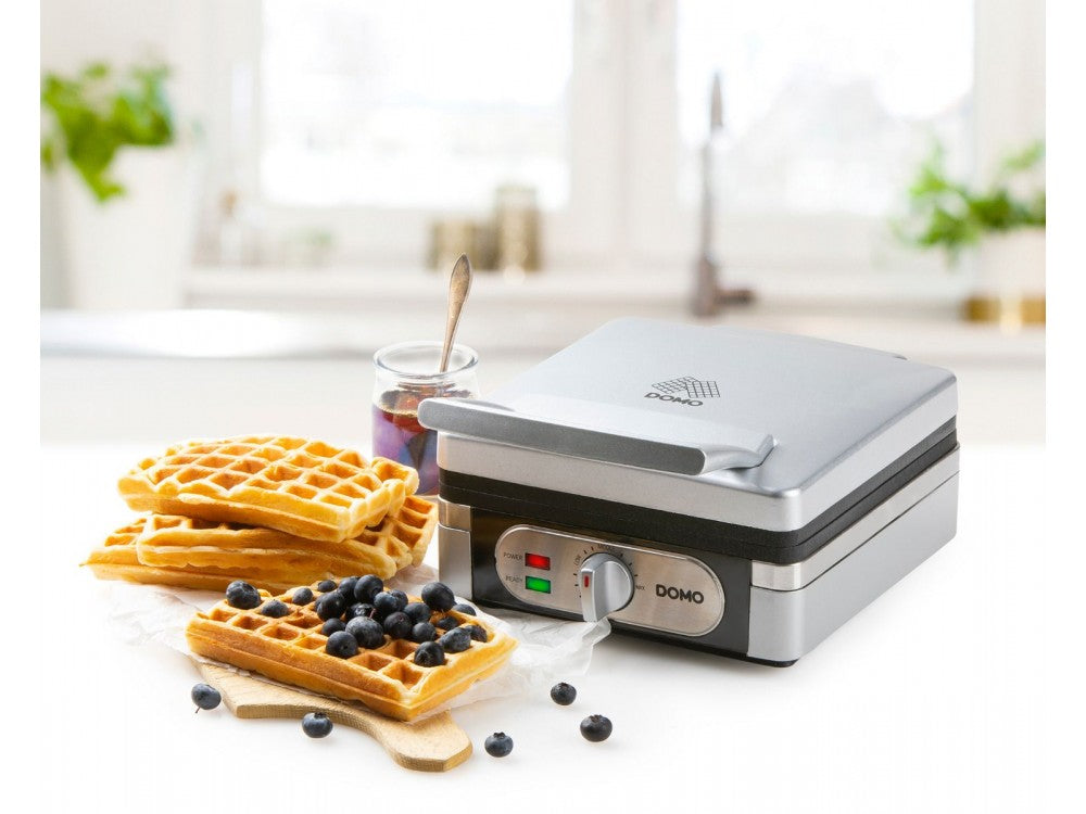 DOMO Waffle Maker 1400W with Adjustable Temperature for Square Belgian Waffles – BPA-Free – view 4