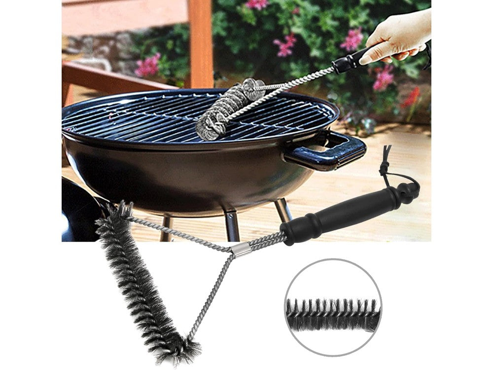 AJ Stainless Steel BBQ Cleaning Brush 30x14cm – view 4