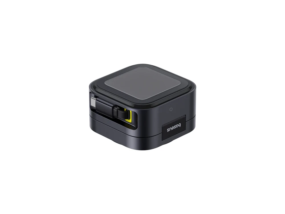 Baseus PicoGo 2-in-1 Magnetic Charger – Qi2 15W MagSafe + PD 67W, Built-in USB-C, Black – view 4