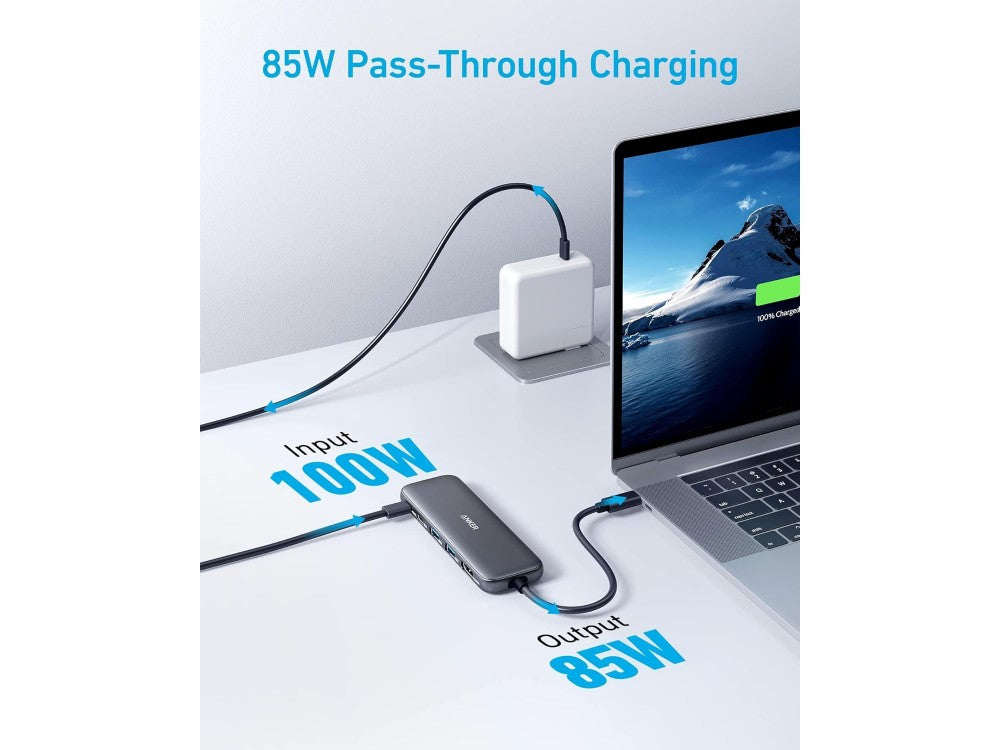Anker 332 5-in-1 USB-C Data Hub – HDMI 4K, USB-C 5Gbps, 2× USB-A, 100W PD – view 4