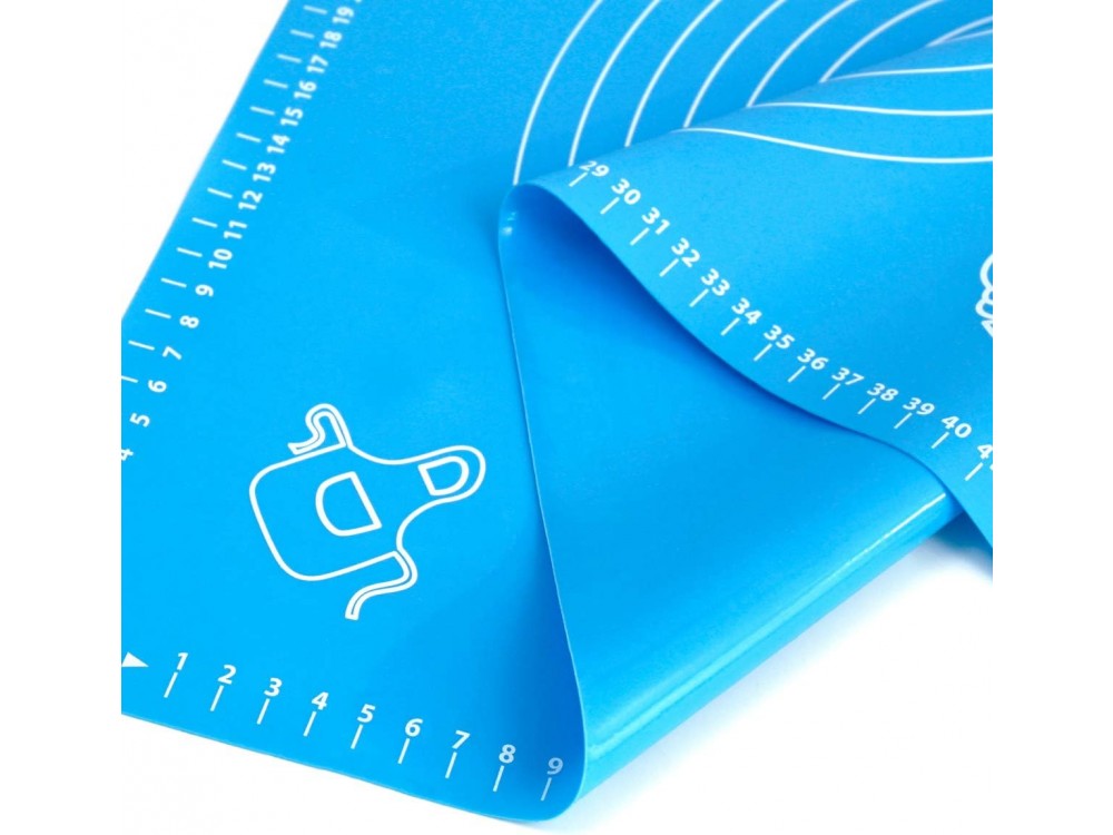 AJ Silicone Baking & Dough Mat 65x45cm – BPA Free, Blue – view 4