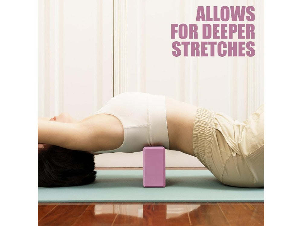 AJ Yoga Block Set of 2 – EVA Rubber, 23x15x7.5cm – view 4