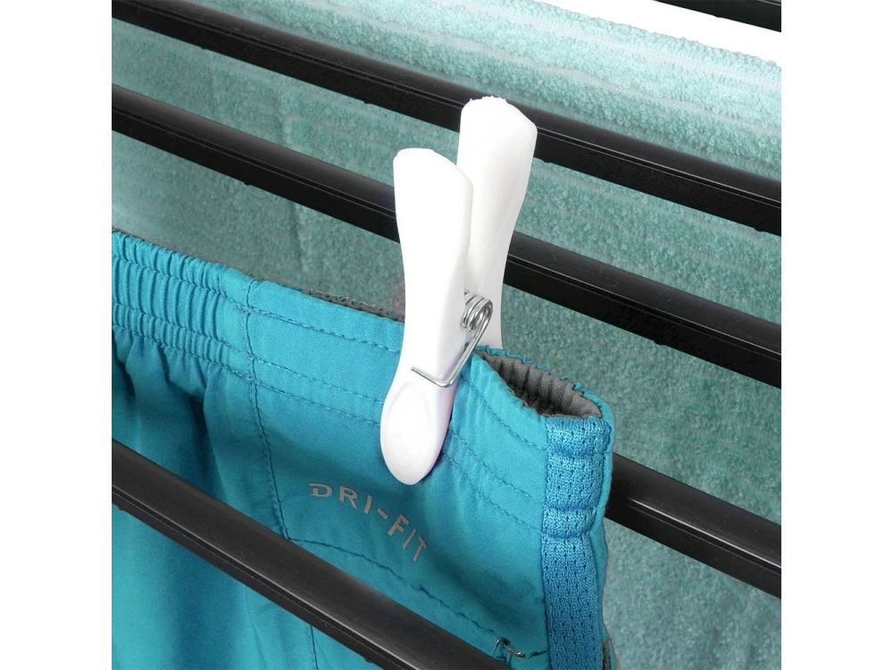 ProGarden XXL Folding Floor Drying Rack 208cm Hanging Length – Black – view 4