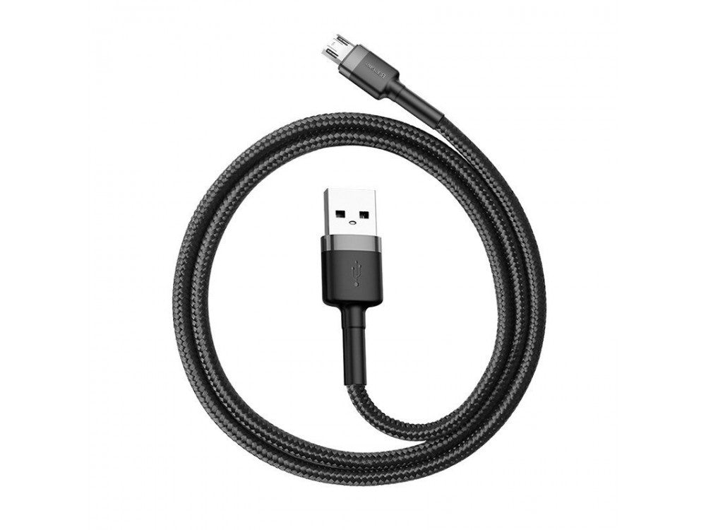 Baseus Cafule Micro USB Cable 0.5m – Nylon Braided, Reversible Plug, Black – view 4