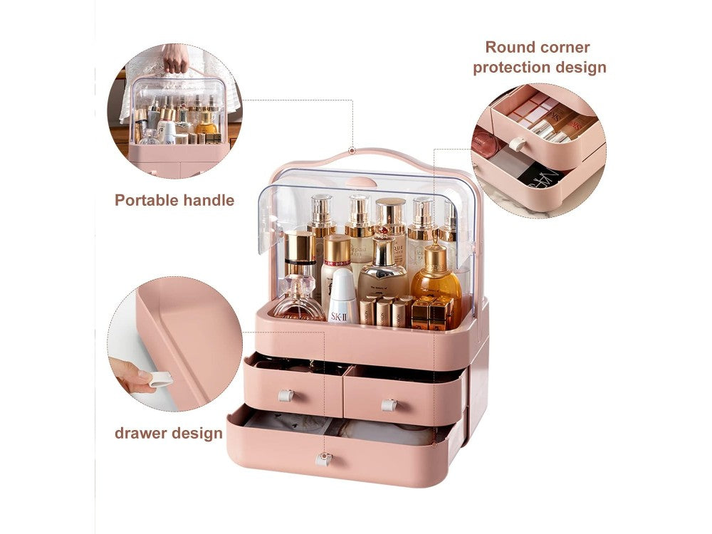 AJ Cosmetics & Jewelry Storage Organizer 34x26cm – Light Peach – view 4