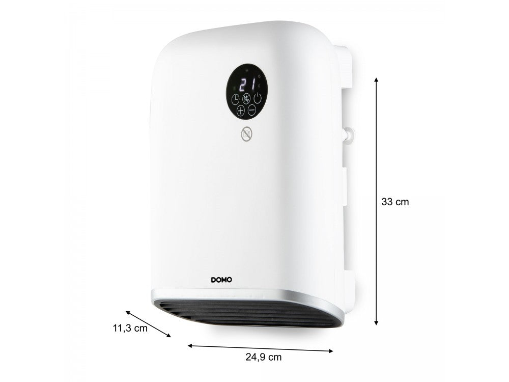 DOMO DO7357F Smart Bathroom Wall Heater – WiFi, 2000W, IP24, Weekly Schedule – view 4