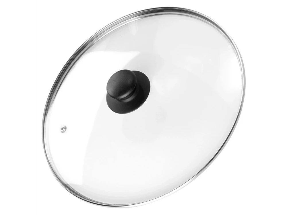 Vilde Glass Lid 28cm for Pots & Pans – Heat Resistant, Steam Vent, Stainless Rim – view 4