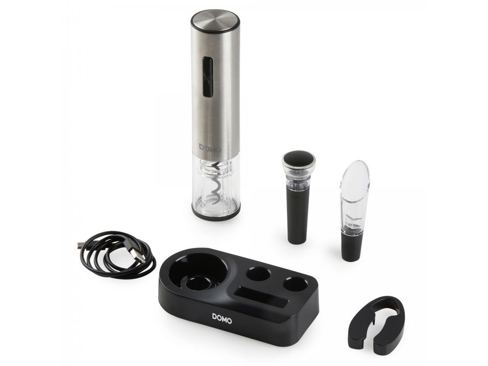 DOMO Electric Corkscrew Wine Opener 5-Piece Set – USB-C, LED Light – view 4