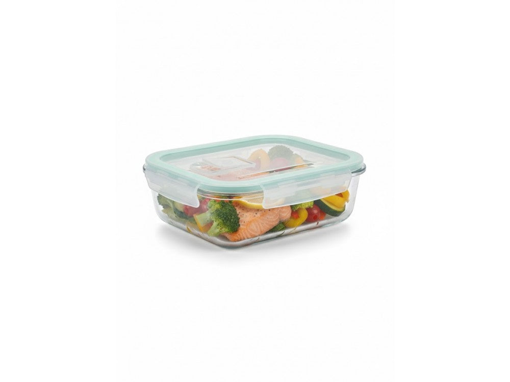 AJ Glass Food Container 410ml 14.5x12x5.5cm – Airtight, Transparent – view 4