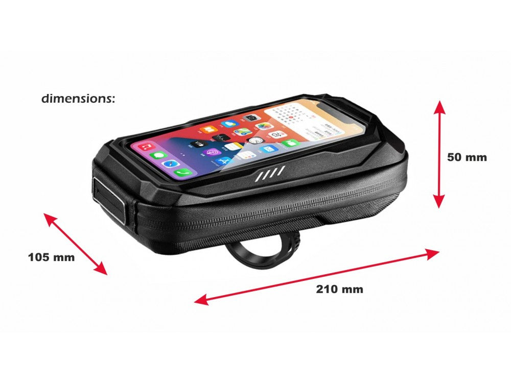 Swissten Bike Frame Bag – Smartphone Window, Waterproof Cover – view 4