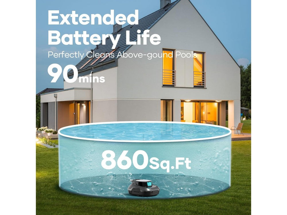 AIPER Scuba SE Cordless Robotic Pool Cleaner – Up to 80m², 90 Minutes Battery, Auto-Parking – view 4