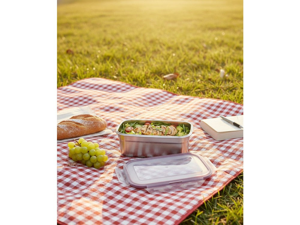 AJ Inox Airtight Lunch Box 1200ml – Stainless Steel, BPA-Free Lid – view 4