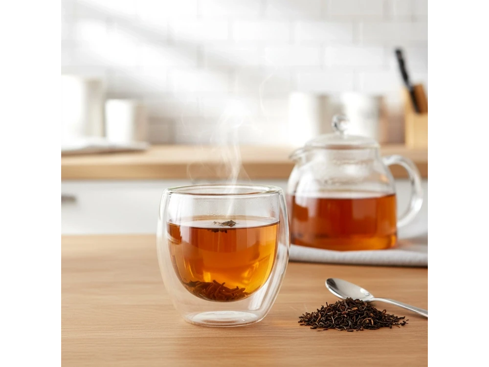 Vilde Premium Double-Walled Borosilicate Glass Espresso / Cappuccino Cups Set of 2 × 250ml – view 4