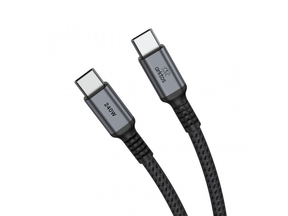 Arktos Hyperconnect USB-C to USB-C Cable 3m 240W – Nylon Braided, USB-IF Certified, Silver – view 4