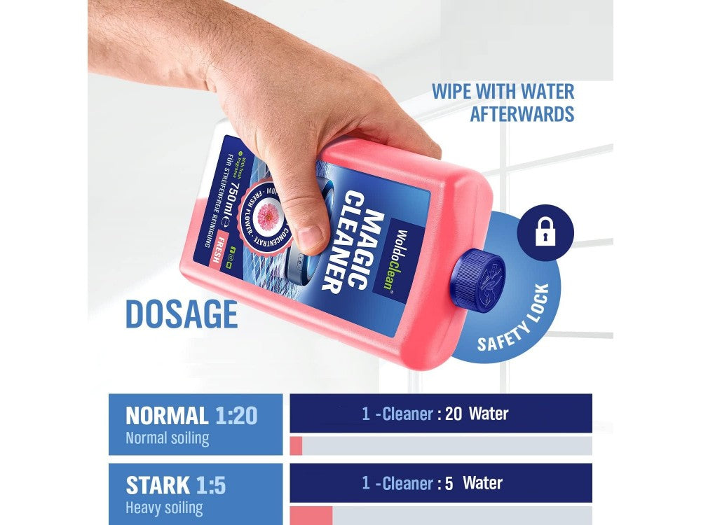 WoldoClean Magic Cleaner 750ml Concentrated Floor Detergent for Tiles & Robot Mops – Fresh Flowers – view 4