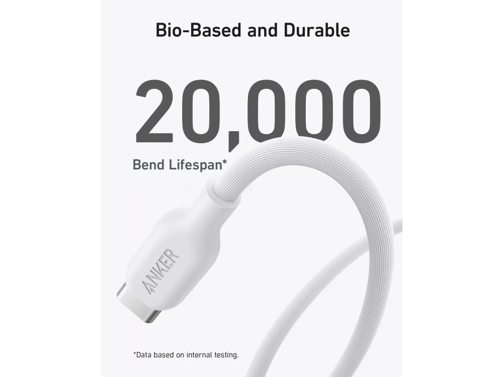 Anker 541 USB-C to Lightning Cable 1.8m MFi Bio-Based, Aurora White – view 4