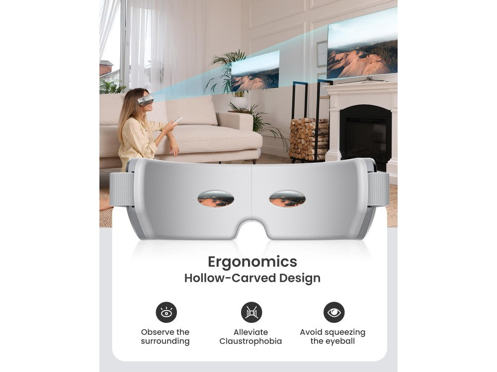 RENPHO Eyeris View Smart Eye Massager – Vision Window, Heat & Compression, Bluetooth Music – view 4