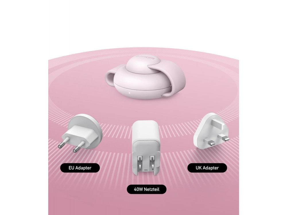 Anker MagGo 3-in-1 Qi2 MagSafe Wireless Charger 15W – iPhone + Apple Watch + AirPods, Pink – view 4