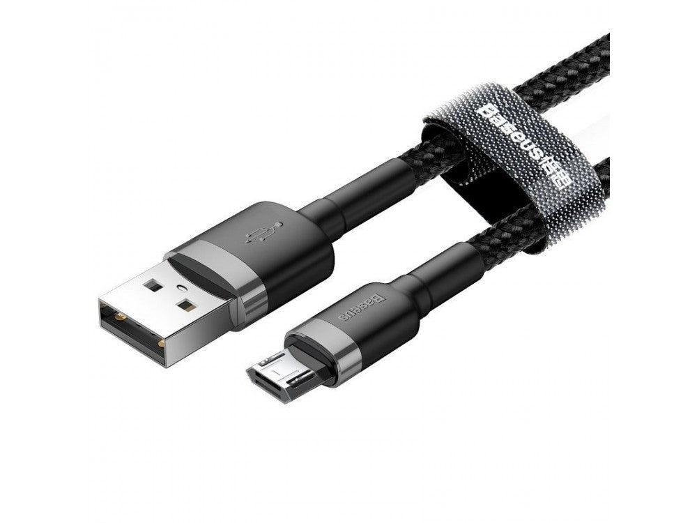 Baseus Cafule Micro USB Cable 0.5m – Nylon Braided, Reversible Plug, Black – view 5
