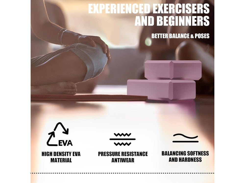 AJ Yoga Block Set of 2 – EVA Rubber, 23x15x7.5cm – view 5