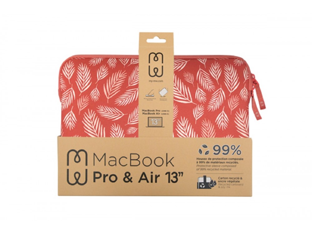 MW Basics ²Life Sleeve for MacBook Pro / Air 14" / Dell XPS / HP / Surface – Botanic Red – view 5