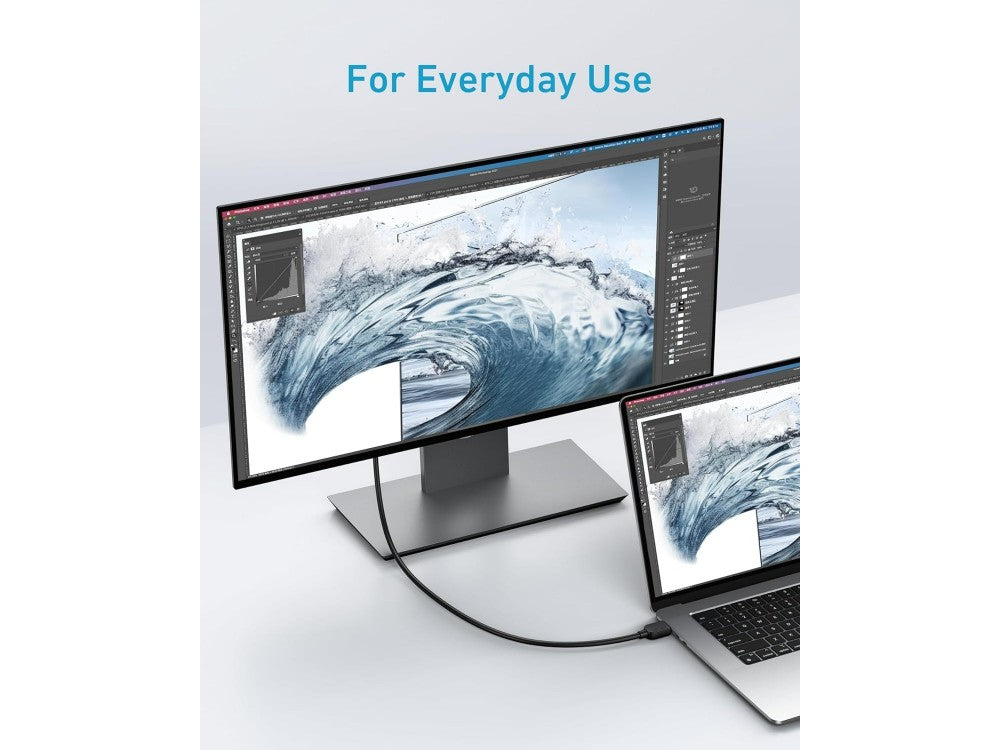 Anker HDMI 2.1 Ultra High Speed Cable 8K@60Hz / 4K@120Hz 48Gbps, 1.8m, Black – view 5