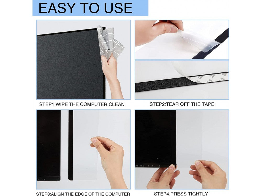 AJ Monitor Memo Board Acrylic Note Board for PC Monitor – Set of 2, Transparent – view 5