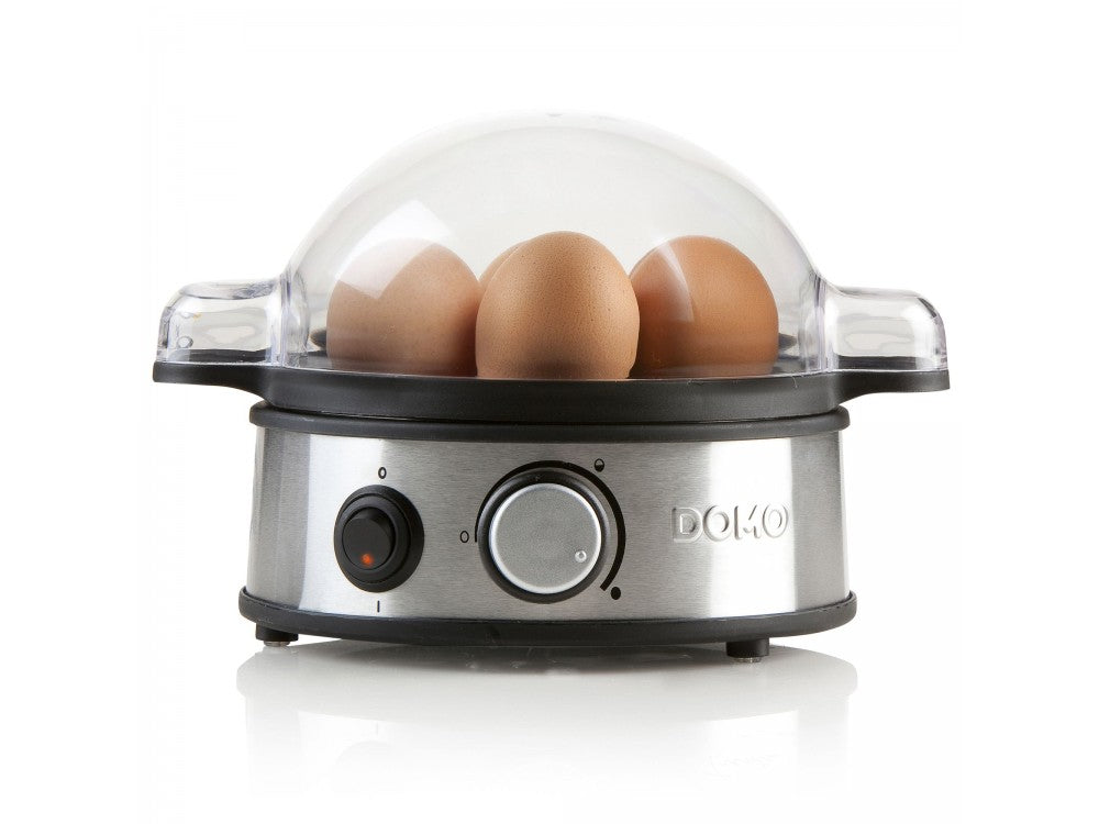 DOMO Egg Boiler 7-Egg 400W – 3 Hardness Levels, Audio Alert, Inox – view 5