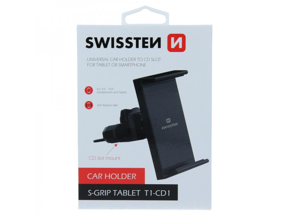 Swissten S-GRIP T1-CD1 Car CD Slot Phone & Tablet Holder – Adjustable, Black – view 5