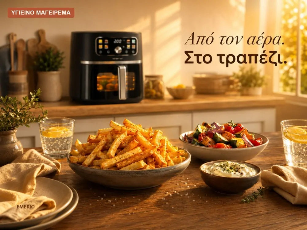 Emerio Air Fryer XL 5.7L AF-133253.1 – PFAS-Free, Color Display, Viewing Window – view 5