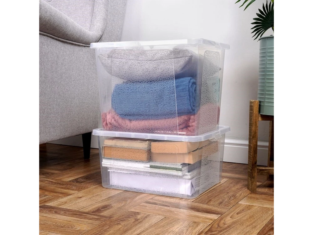 Vilde Storage Container 30L – Stackable Plastic Storage Box 40 × 33 × 30 cm with Lid – view 5