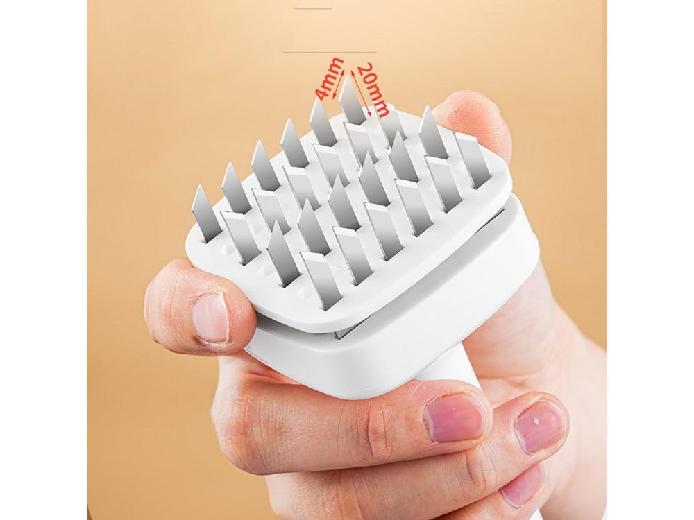 AJ Meat Tenderizer Tool with 24 Stainless Blades – White – view 5