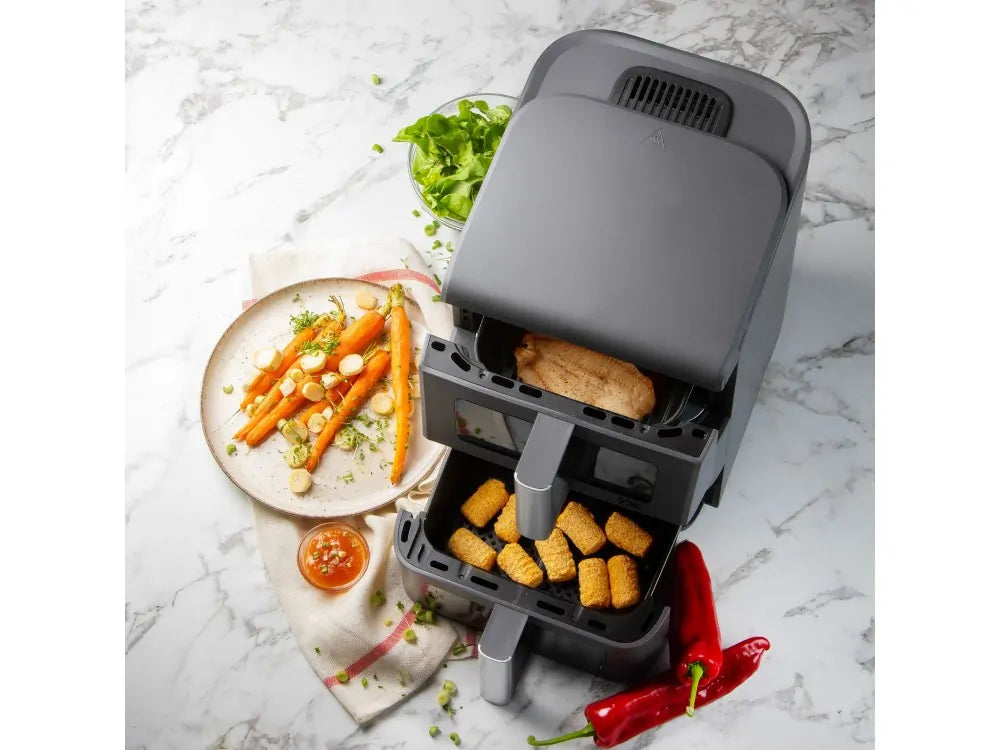 DOMO DO550FR Double Zone Air Fryer – Vertical 3.5L + 6.5L, Touchscreen, PFAS-Free – view 5