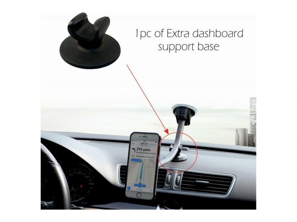 Swissten S-GRIP M5-HK Flexible Magnetic Car Holder – 36cm Arm, 6 Magnets, Black – view 5