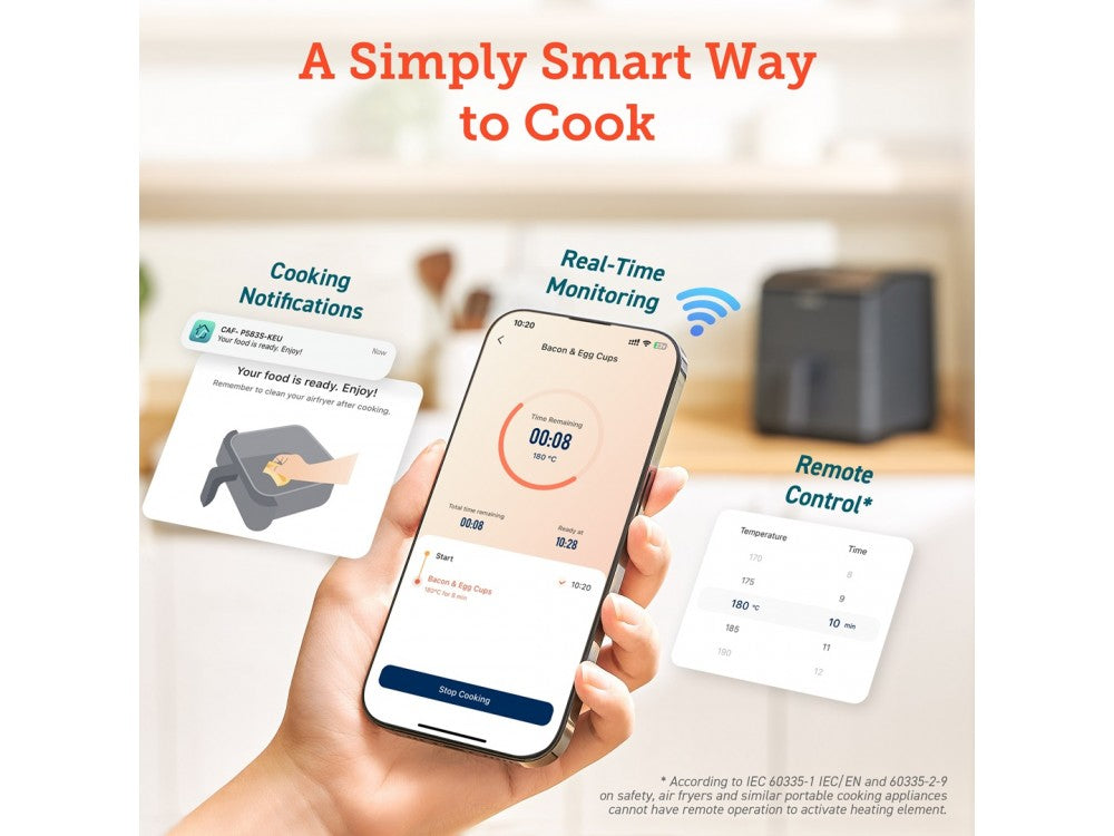 Cosori Dual Blaze Pro Smart Air Fryer XXL 6.4L – 2 Heating Elements, 360° ThermoIQ, App & Alexa – view 5
