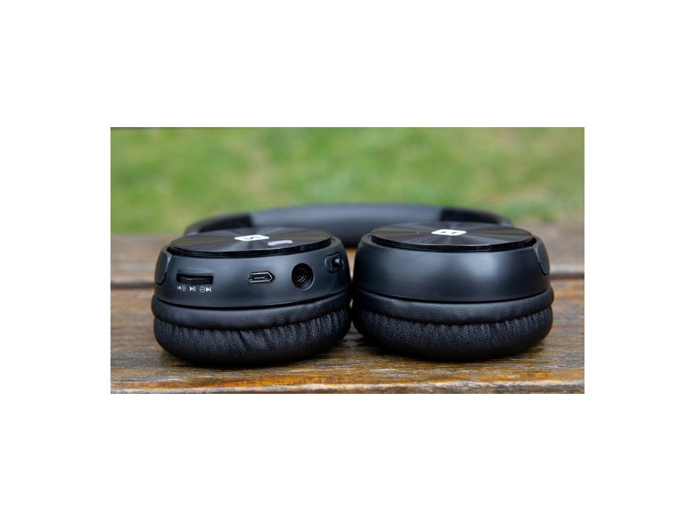 Swissten Trix Bluetooth Headphones with FM Radio & microSD – Black – view 5