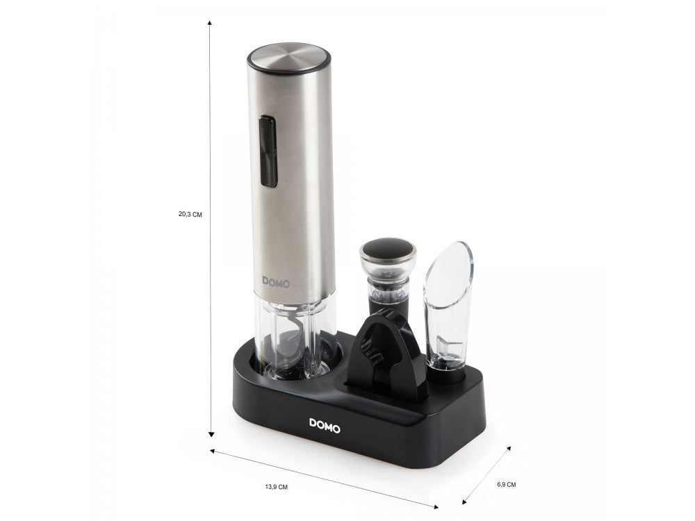 DOMO Electric Corkscrew Wine Opener 5-Piece Set – USB-C, LED Light – view 5