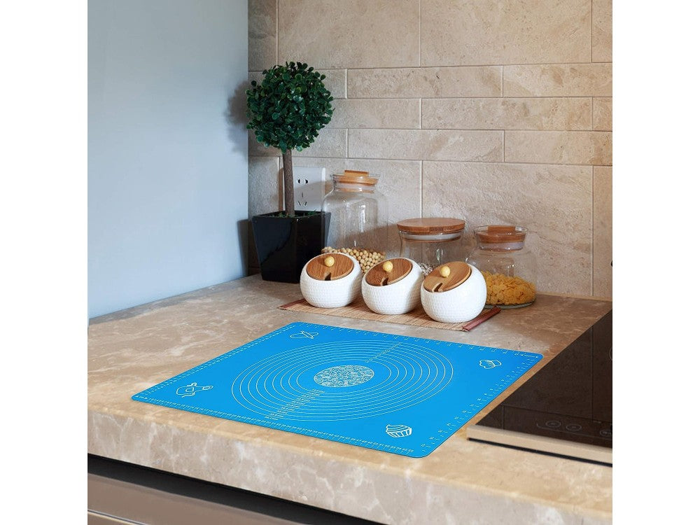 AJ Silicone Baking & Dough Mat 65x45cm – BPA Free, Blue – view 5