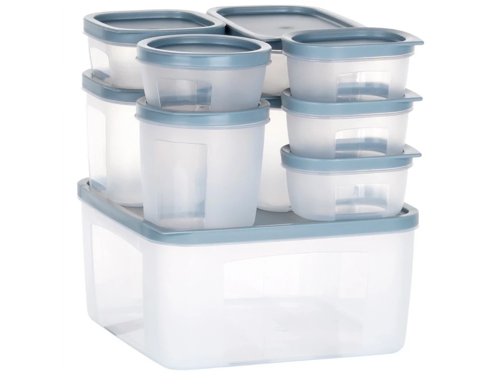 Vilde Food Storage Containers Set of 10 – BPA-Free, Airtight, 175ml to 3500ml, Clear – view 5