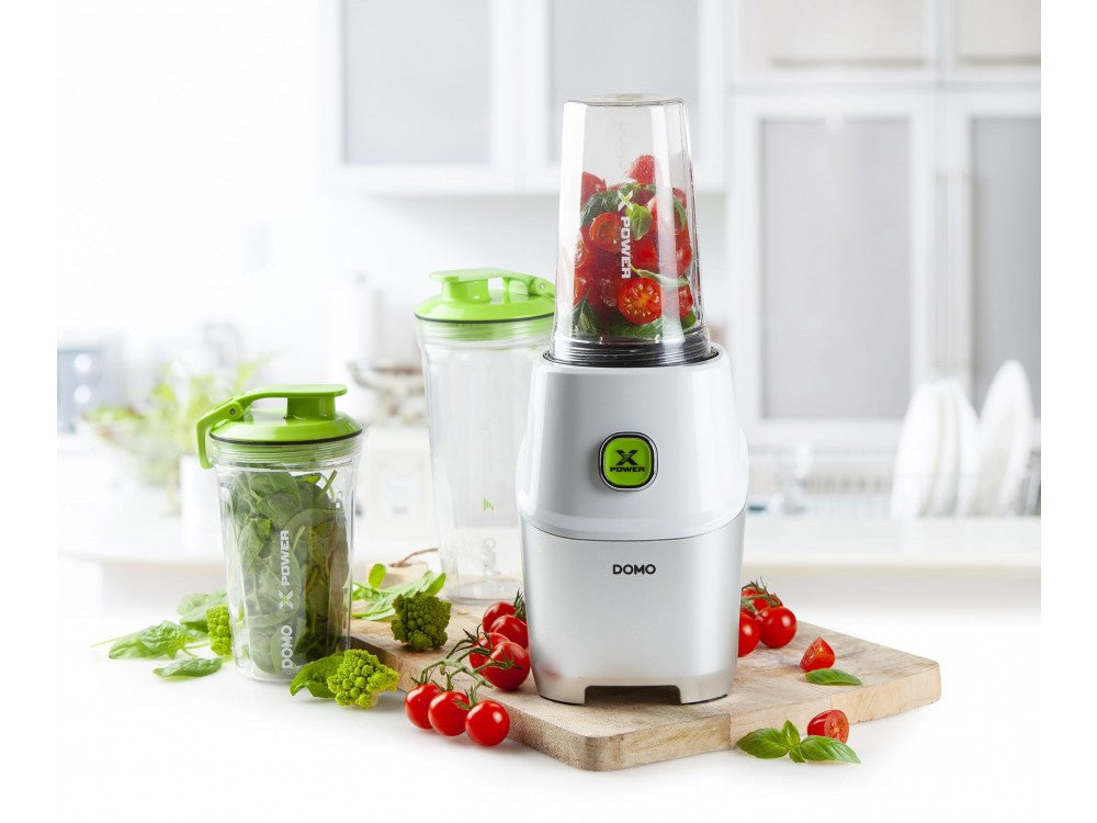 DOMO Xpower Blender DO700BL – 1000W Smoothie Blender, 3 BPA-Free Bottles (2x530+710ml), Recipe Book – view 5