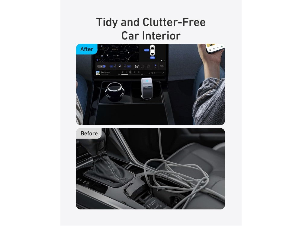 Anker Nano Car Charger 75W – Retractable USB-C Cable + USB-C Port, Grey – view 5