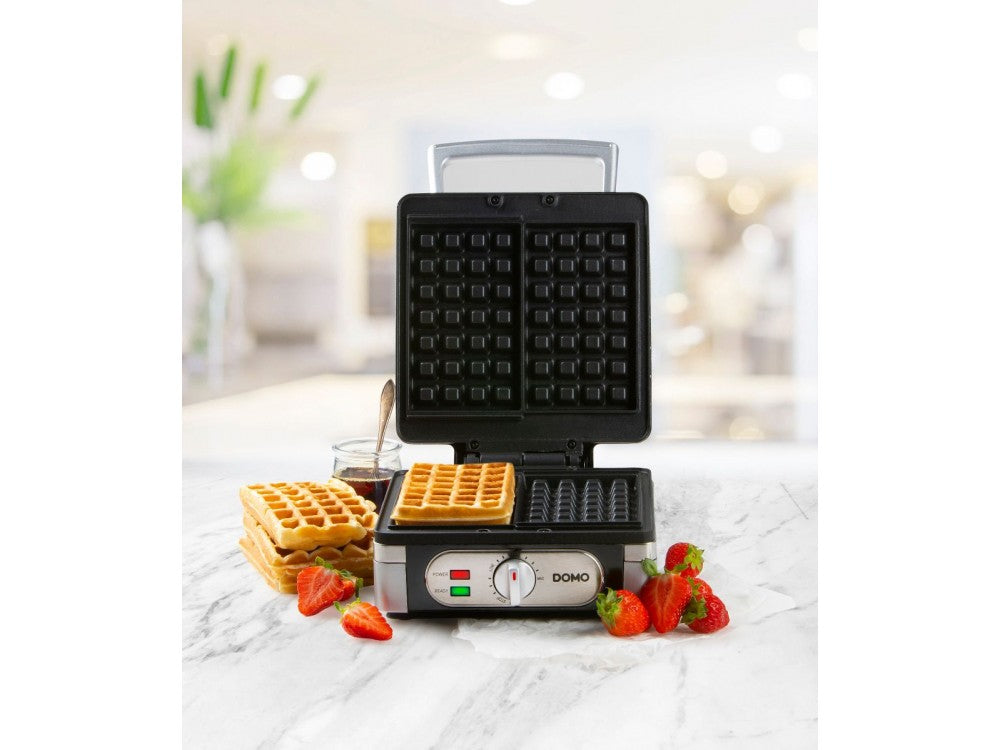 DOMO Waffle Maker 1400W with Adjustable Temperature for Square Belgian Waffles – BPA-Free – view 5
