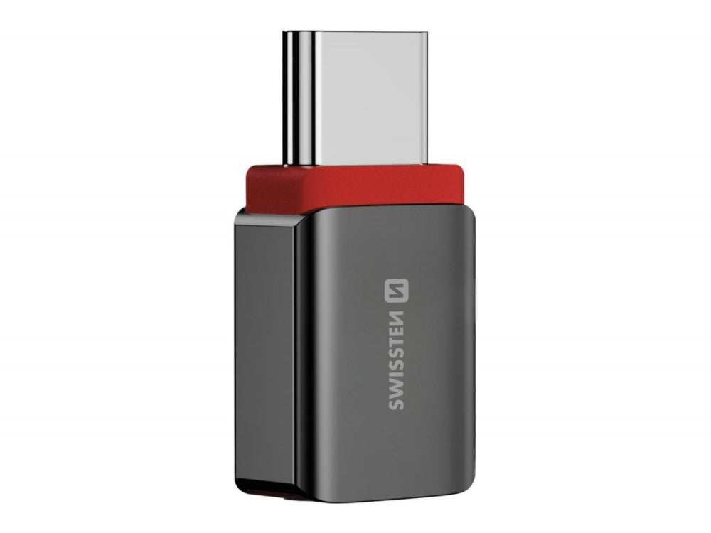 Swissten DataGUARD USB-C Female to USB-C 240W Charging Adapter with Data Blocking – Red / Black – view 5