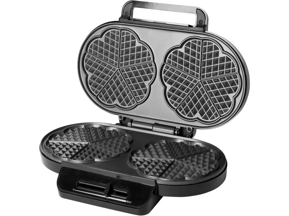 Emerio Heart-Shape Waffle Maker 1200W with Adjustable Temperature for 10 Waffles – BPA-Free – view 5